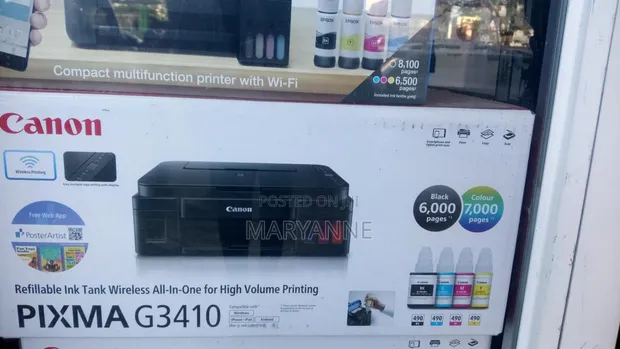 Canon Pixma G3410 Ink-Jet Printer - 1