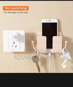 Wall Mounted Phone Holder with Charger