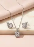 3-Piece Silver Stellar Halo Collection Set - 1