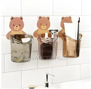 Kishikilia Brashi ya Meno ya Teddy Iliyowekwa Ukutani