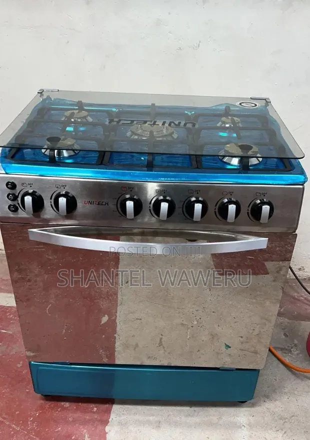 Unitech 60x90cm 5-Burner Full Gas Cooker - Brand New - 1
