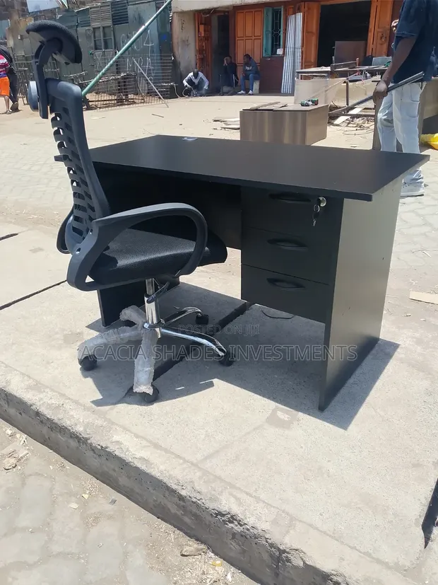 Kiti cha Ofisi cha SK chenye Headrest - Kijivu - 1