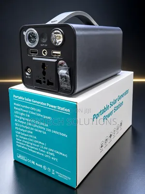 200W Portable Solar Power Station with Inverter & USB