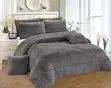 Luxury Designs Velvet Plush Fluffy Duvet Set - 6pc - 3