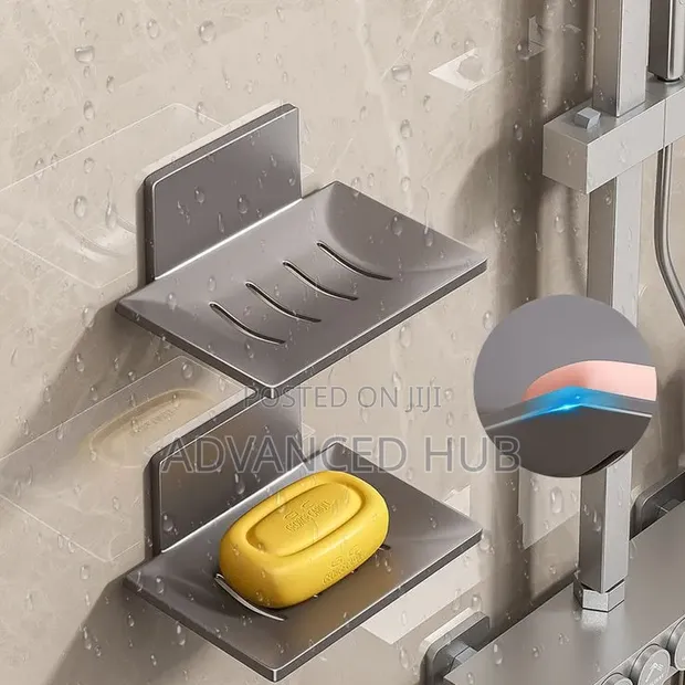 Punch-Free Wall Mounted Aluminium Alloy Soap Dish - 1