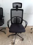 Kiti cha Ofisi cha Mesh chenye Ergonomic na Headrest - 1