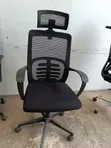 Kiti cha Ofisi cha Mesh chenye Ergonomic na Headrest - 2