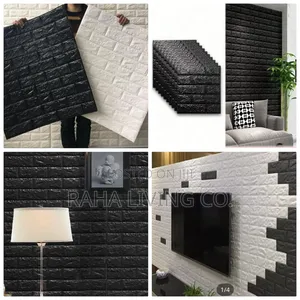 3D Brick Texture Foam Wall Tiles | 50x55cm | Peel-and-Stick