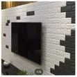 3D Brick Texture Foam Wall Tiles | 50x55cm | Peel-and-Stick - 5