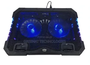 S900 Gaming Laptop Cooler Pad Dual Fans Blue LED RGB
