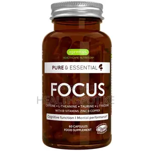 Igennus Focus - Caffeine, L-Theanine, Taurine & B Vitamins, 60 Caps