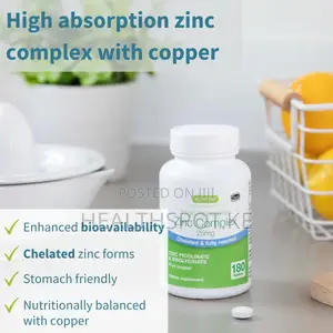Igennus Zinc Complex 25mg - Picolinate & Bisglycinate, Vidonge 180