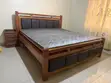King Size Mahogany Bed and Mattress - 1