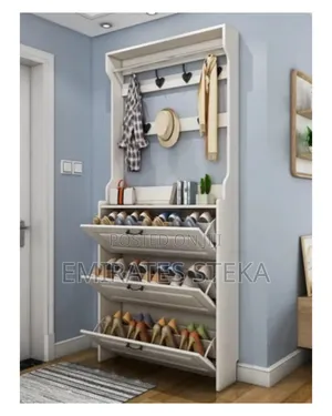 Narrow Entryway Shoe Cabinet Flip Organizer
