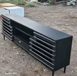 Luxury Slatted Wooden TV Stand - 2
