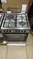 Jiko la VON 60x60: 3 Gas Wok + 1 Burner ya Umeme, Msaada wa Cast Iron - 1