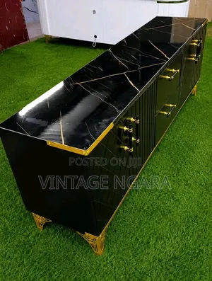 Luxury Marble Top TV Stand Cabinet