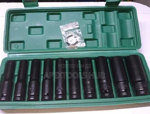 Set ya Vipande 10 vya Soketi za Impact za 1/2" (10mm-24mm)