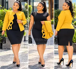 Suti ya 2-Piece ya Wanawake na Koti la Laser-Cut