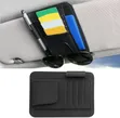 PU Leather Visor Card, Sunglasses, Pen, Document Holder - 2
