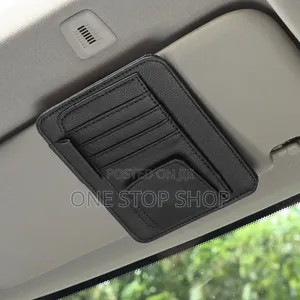 Car Sun Visor Interior Card Organizer (Black, Beige, Grey)
