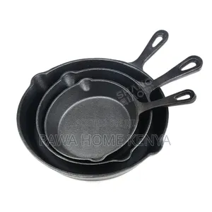 3-Piece Non-Stick Cast Iron Pan Set