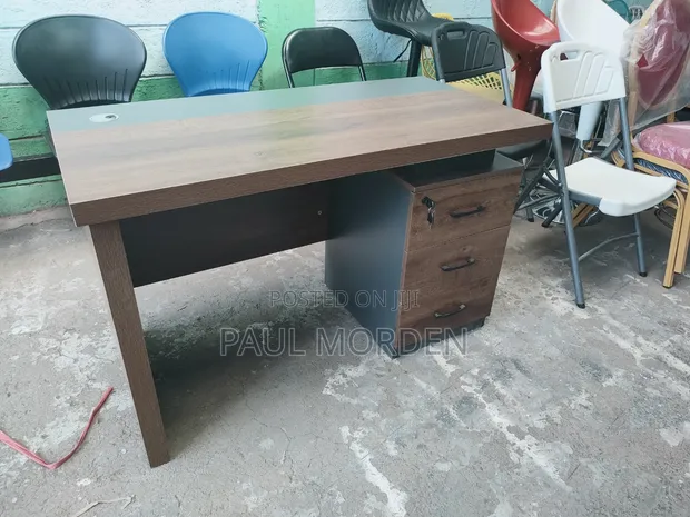 Boss Office Products Executive Desk with Storage - 1