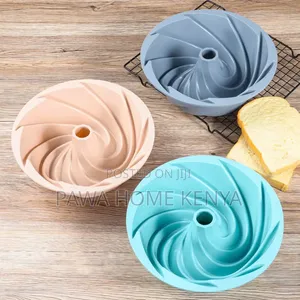 3D Spiral Shape Silicone Baking Cake Tin