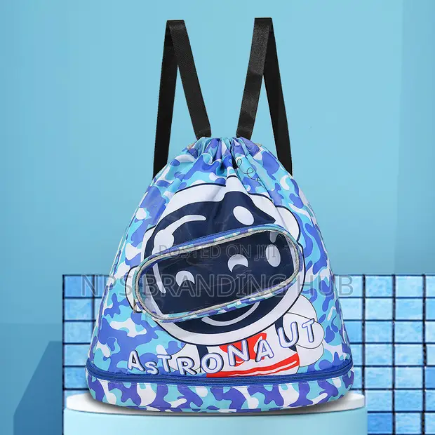 Cartoon Drawstring Waterproof Swimming Bag - 1