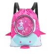 Cartoon Drawstring Waterproof Swimming Bag - 3