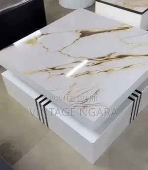 Modern Square Marble Top Coffee Table