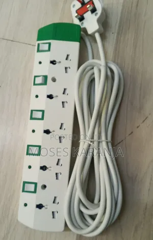 High Astra 5-Way Multi-Socket Extension Na Kinga ya Surge