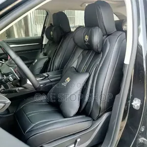 Seti ya Vifuniko vya Kiti vya Ferrari Nyeusi vya Kifahari vya Kazi Nzito
