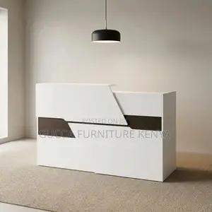 Imported White Reception Table - 1600mm