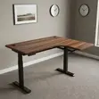 Height Adjustable Curved Gaming Desk - 1.4m - 4