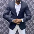 Men's Plain Slim Fit Coats - 1
