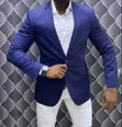 Men's Plain Slim Fit Coats - 2