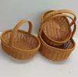 Vikapu 3-in-1 vya kuhifadhia vya Rattan - 2