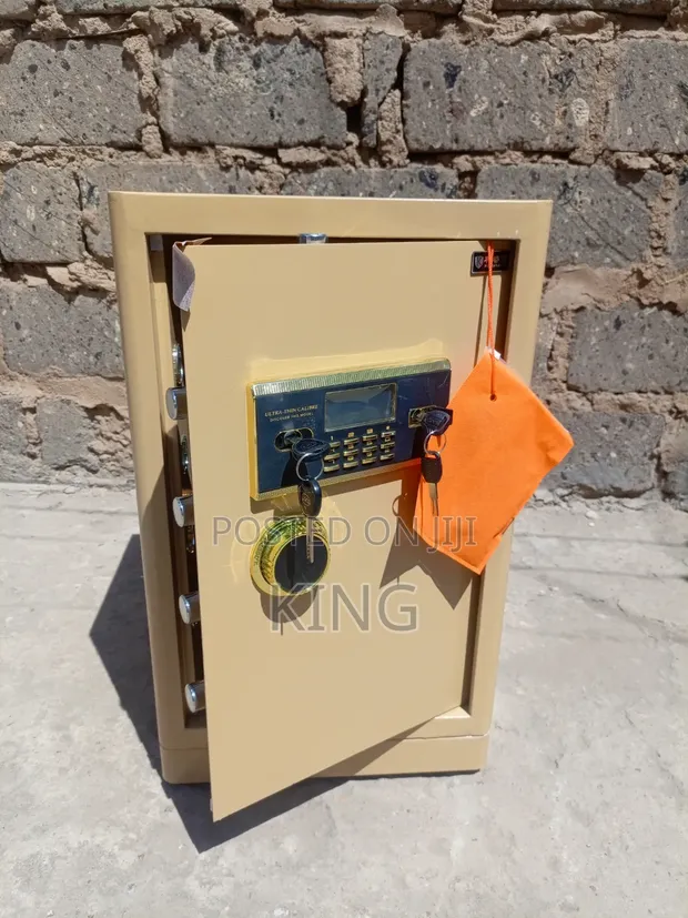 Biometric Cash Safe Box with Adjustable Shelves - 1