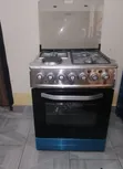 Sarah-Tech 3+1 Cooker ya Kusimama ya Gesi/Umeme 60x60 yenye Rotisserie - 1