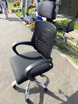 Kiti cha Ofisi cha Mesh chenye Mgongo Mrefu na Kinachoweza Kurekebishwa - 1