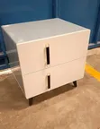 Imported Contemporary Two-Drawer Bedside Table - 2