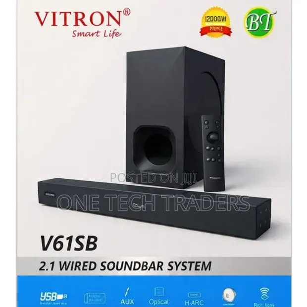 Vitron V61SB 2.1 Soundbar 12000W PMPO na Bluetooth - 1