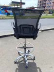 Counter Height Mesh Office Chair with Footrest - 2