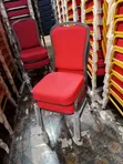 Red Velvet Heavy Duty Conference Chairs - Brand New - 3
