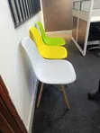 Modern Plastic Dining Chairs - 2