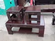 Set ya Meza ya Kahawa ya Mahogany ya Kisasa - 1