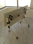 New 1.2m White Training Table with Office Chair - 5