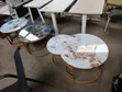 Gold Marble Effect Nesting Tables - 2