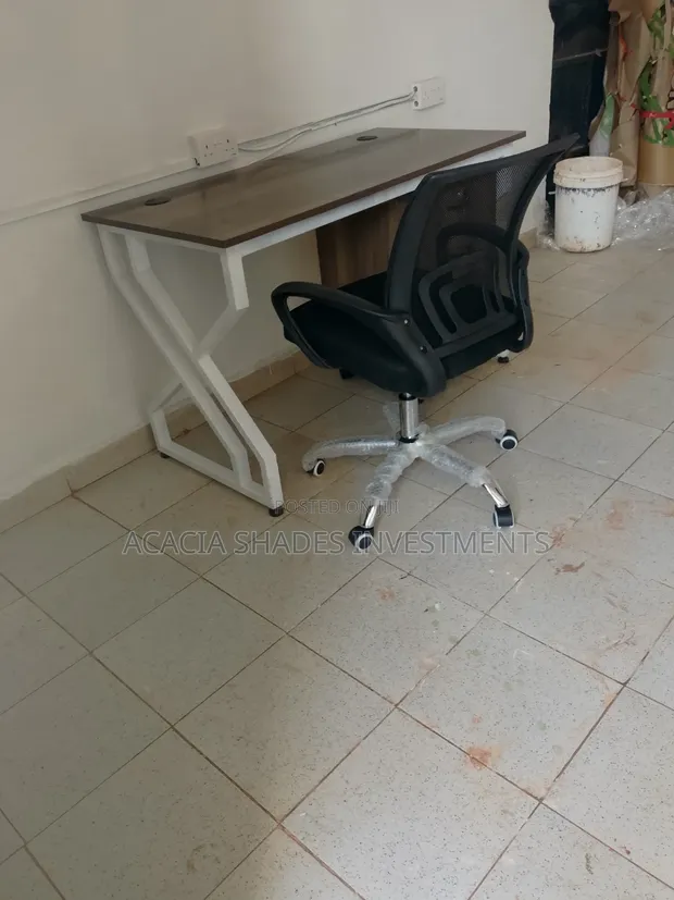 Waterproof Desk and Swivel Seat Set - 1